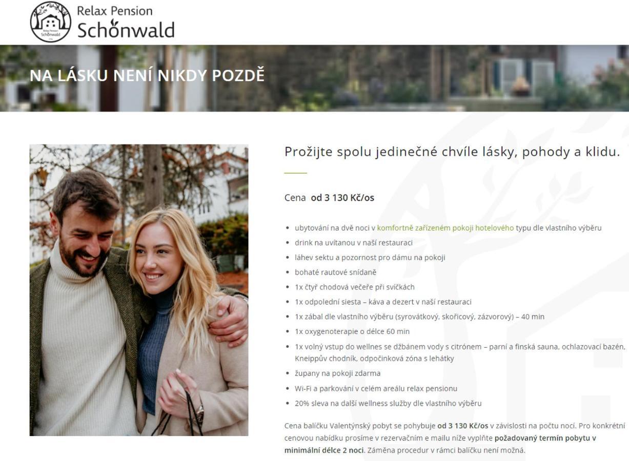 Relax Pension Schonwald Budisov nad Budisovkou Exteriér fotografie